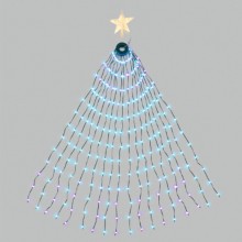 Mantello luminoso da 304 led per albero di Natale 180cm luce RGB multicolore