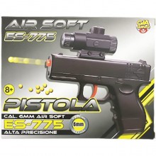 Pistola a Pallini 6mm Giocattolo gioco spara bambini 8+ caricatore estraibile