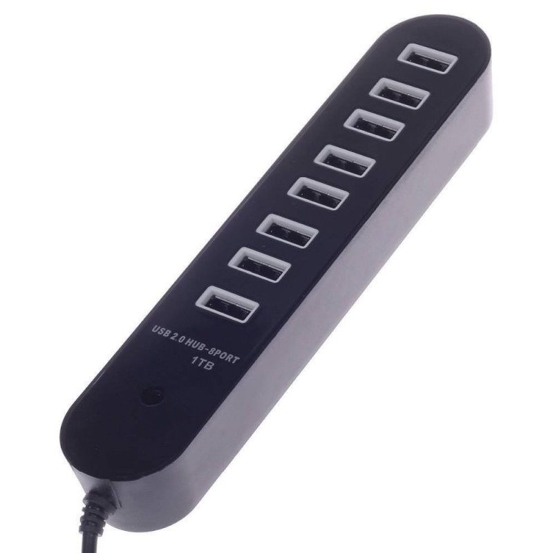 HUB 4 porte USB alimentatore porta chiavetta pennetta moltiplicatore 1TB support