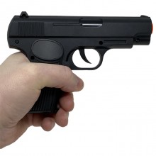 Pistola giocattolo spara pallini 6MM AIR SOFT silenziatore in plastica bambini