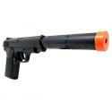 Pistola giocattolo spara pallini 6MM AIR SOFT silenziatore in plastica bambini