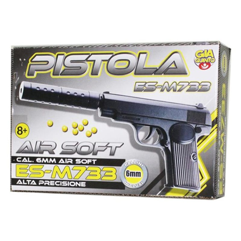 Giaquinto Pistola giocattolo spara pallini 6MM AIR SOFT silenziator...