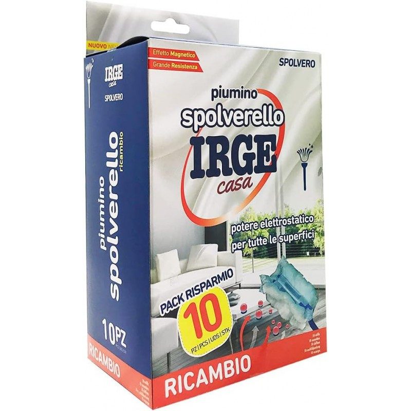 IRGE 10x piumini di ricambio Spolverello Irge toglipolvere compatib...