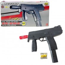 Mitra Spara pallini 6mm mitragliatrice giocattolo in plastica per bambini nero