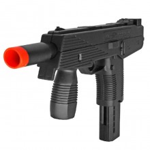 Mitra Spara pallini 6mm mitragliatrice giocattolo in plastica per bambini nero