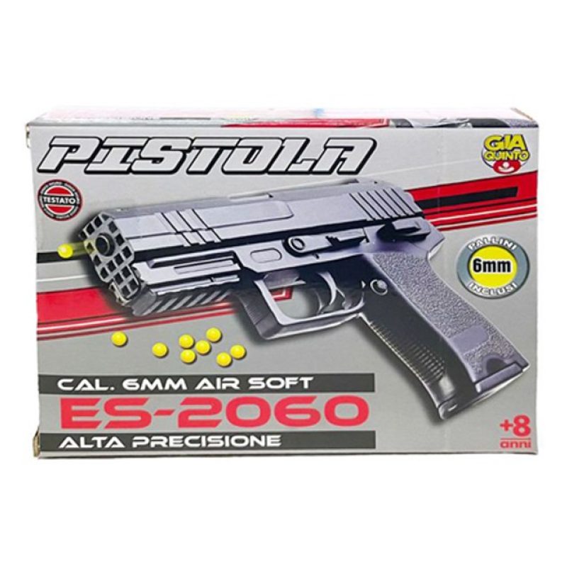 Giaquinto Pistola Giocattolo spara Pallini 6mm 2 pezzi gioco bambin...