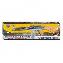 Mitra Fucile D'Assalto Gioco Giocattolo Bambini 67x21 Cm spara pallini 6 mm