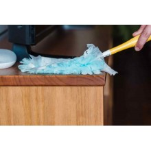 Piumino Spolverello Irge toglipolvere elettrostatico con manico e 2 ricambi