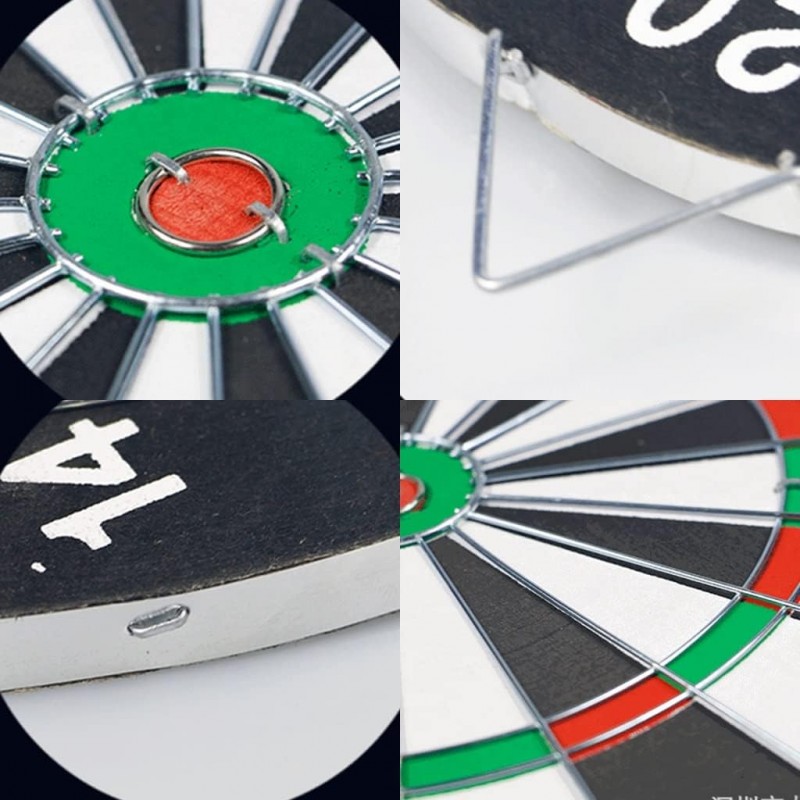 Hongu Gioco tirassegno Bersaglio con 4 Freccette Dardi 30 cm Tiro a...