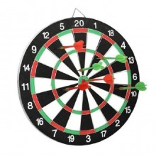 Gioco tiro a segno con 6 Freccette frecce Bersaglio due lati 38 cm 2 giochi