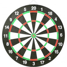 Gioco tiro a segno con 6 Freccette frecce Bersaglio due lati 38 cm 2 giochi