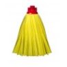 5 Ricambi mop mocio per pavimenti giallo attacco universale profess...