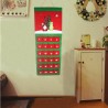 FGF Calendario Avvento di Natale Feltro con 24 Tasche Decorazioni N...