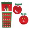 FGF Calendario Avvento di Natale Feltro con 24 Tasche Decorazioni N...