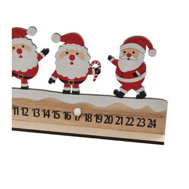 FGF Calendario Avvento di Natale legno 24 numeri Decorativo 30x13,5...