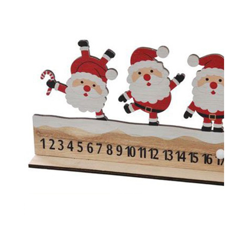 FGF Calendario Avvento di Natale legno 24 numeri Decorativo 30x13,5...