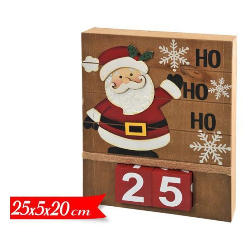 FGF Calendario Avvento di Natale in legno babbo natale Decorazione ...