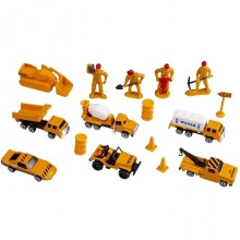 Set da gioco 7 macchinine giocattolo per bambini 1:64 con accessori e zainetto