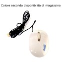 Mouse ottico mini cavo USB tre tasti computer windows mac universale cablato
