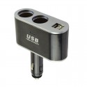 Sdoppiatore presa accendisigari due porte USB auto 12V caricatore smartphone