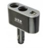 Sdoppiatore presa accendisigari due porte USB auto 12V caricatore smartphone