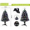 DAJIAZU Albero di Natale Artificiale con luci led RGB multicolore a...