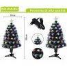 DAJIAZU Albero di Natale Artificiale con luci led RGB multicolore a...