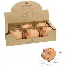Simpatico salvadanaio maiale Porcellino Maialino ceramica 12x7x8cm Porta Monete