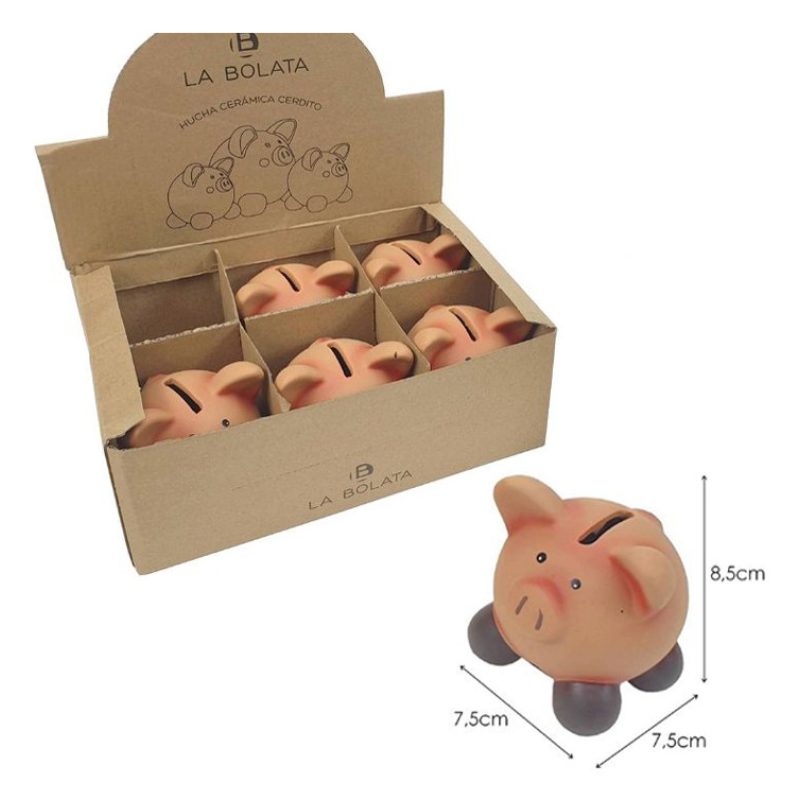 La bolata Salvadanaio maiale ceramica Porcellino Maialino Porta Mon...