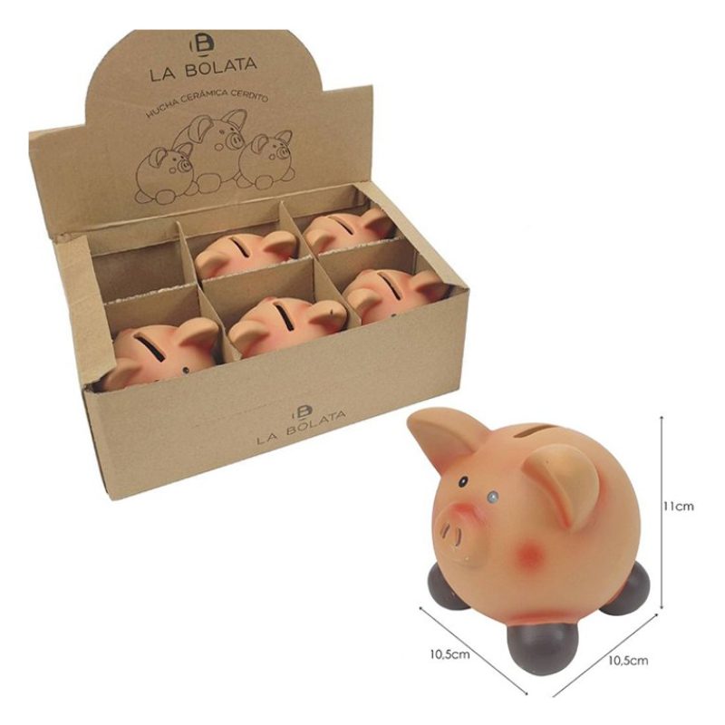 La bolata Salvadanaio maiale ceramica Porcellino Maialino Porta Mon...