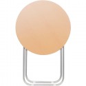 Tavolo tavolino pieghevole richiudibile rotondo 60x70 cm legno da giardino