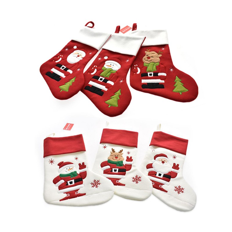 Calza befana 46 cm 2PZ natalizia epifania vuota decorazione natale da appendere