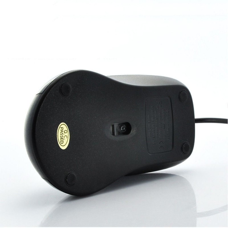 Mouse ottico mini cavo USB tre tasti computer windows mac universale cablato