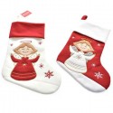 Calza befana 46 cm 2PZ natale epifania vuota decorazione porta dolci angioletto