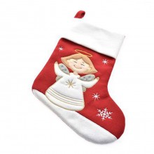 Calza befana 46 cm 2PZ natale epifania vuota decorazione porta dolci angioletto