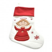 Calza befana 46 cm 2PZ natale epifania vuota decorazione porta dolci angioletto