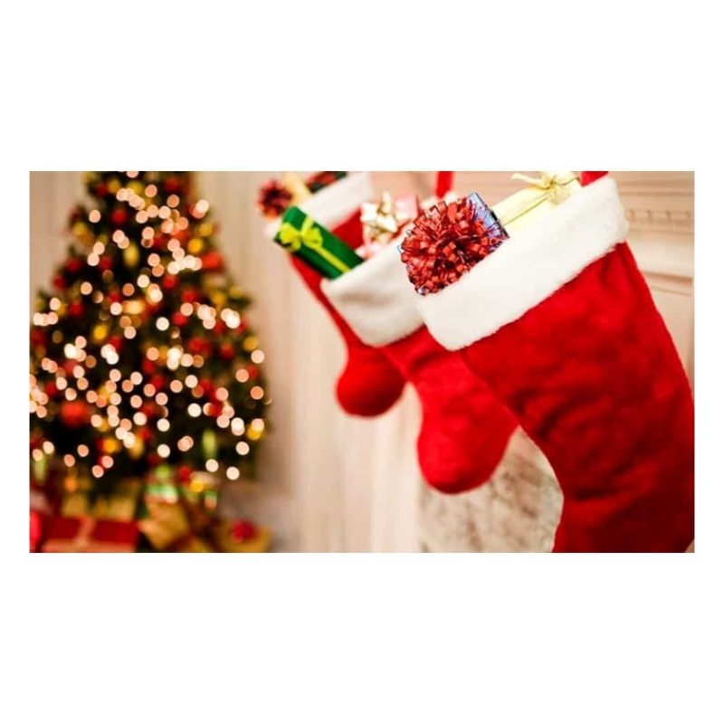 Nataluna Calza befana 46 cm 2PZ natale epifania vuota decorazione p...