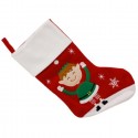 Calza befana da 46cm 2PZ natale epifania decorazione porta dolci elfo folletto
