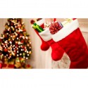 Calza befana da 46cm 2PZ natale epifania decorazione porta dolci elfo folletto