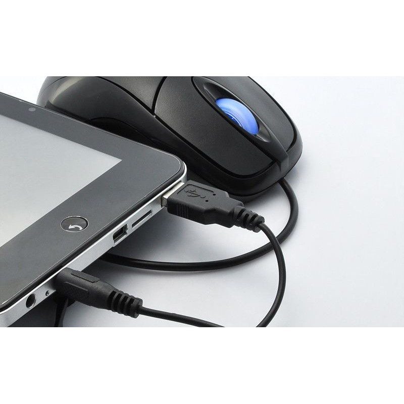 Mouse ottico mini cavo USB tre tasti computer windows mac universale cablato