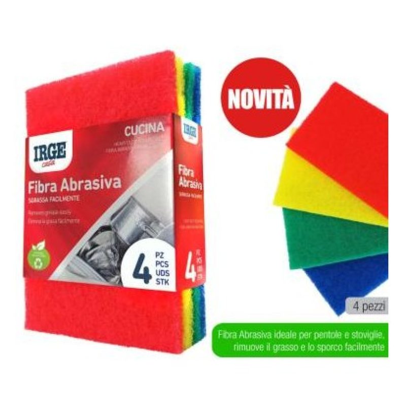 IRGE 8 spugne fibra abrasiva IRGE casa forte multicolore lavello pe...