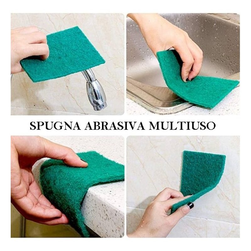 IRGE 8 spugne fibra abrasiva IRGE casa forte multicolore lavello pe...