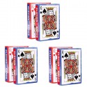 6 mazzi Carte da gioco poker 52 plastificate Black Jack giochi Ramino Scala