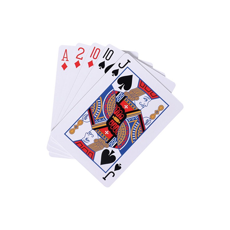 Due Esse 6 mazzi Carte da gioco poker 52 plastificate Black Jack gi...