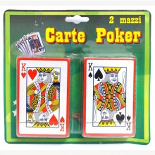 6 mazzi Carte da gioco poker 52 plastificate Black Jack giochi Ramino Scala