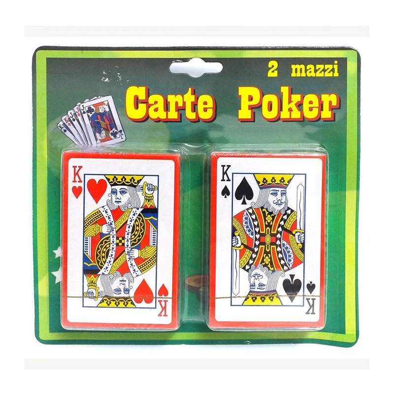 Carta da Gioco Professionali 2 Mazzi Carte da Poker Set Giochi di Carte Playing