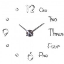 Moderno 3D DIY orologio da parete, grande orologio adesivo fai da te