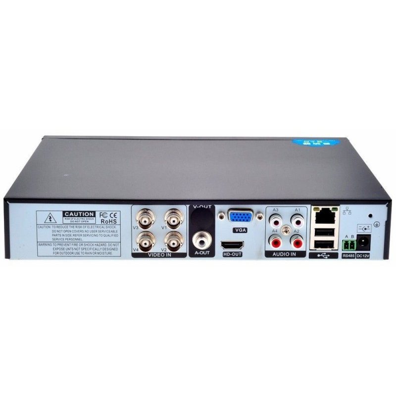 DVR 8 canali telecamere solverglianza RJ45 HDMI VGA casa sicurezza USB audio RCA