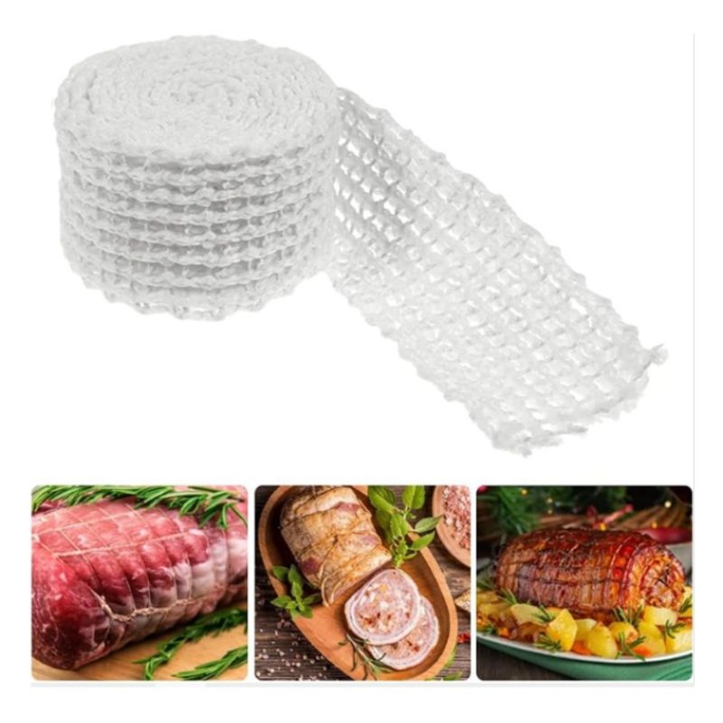 Rete Elastica Per Alimenti Rotoli da 3 Metri per insaccati carne ar...