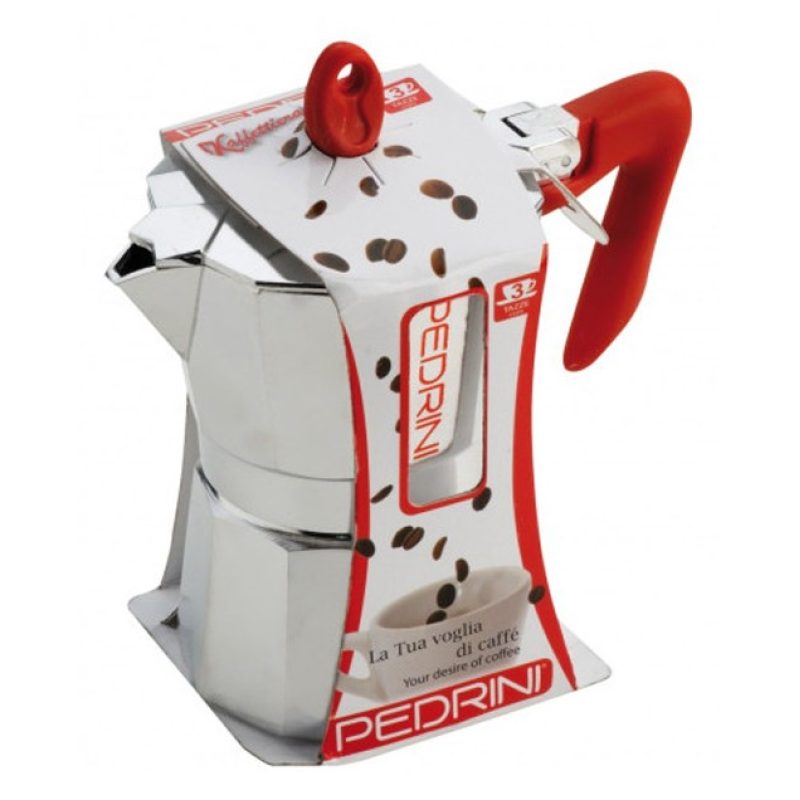 Pedrini Caffettiera Pedrini Brillant Modello Kaffettiera Manico Ros...